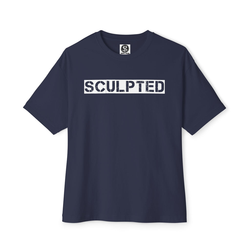 Sculpted Boxy Graphic Oversized T‑Shirt