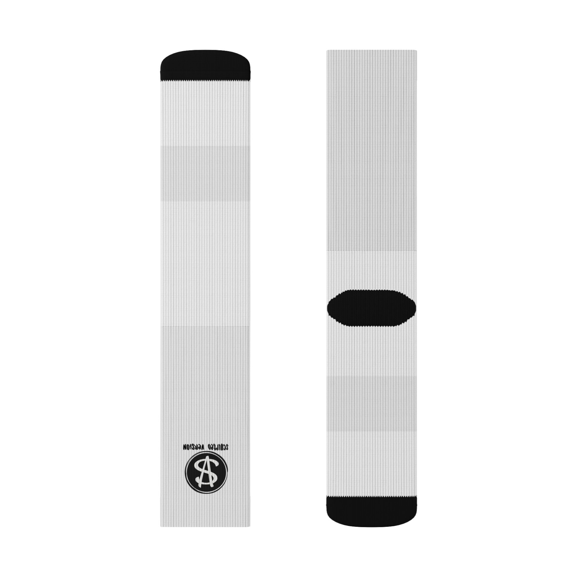 Athletic Crew Socks with Logo Accent