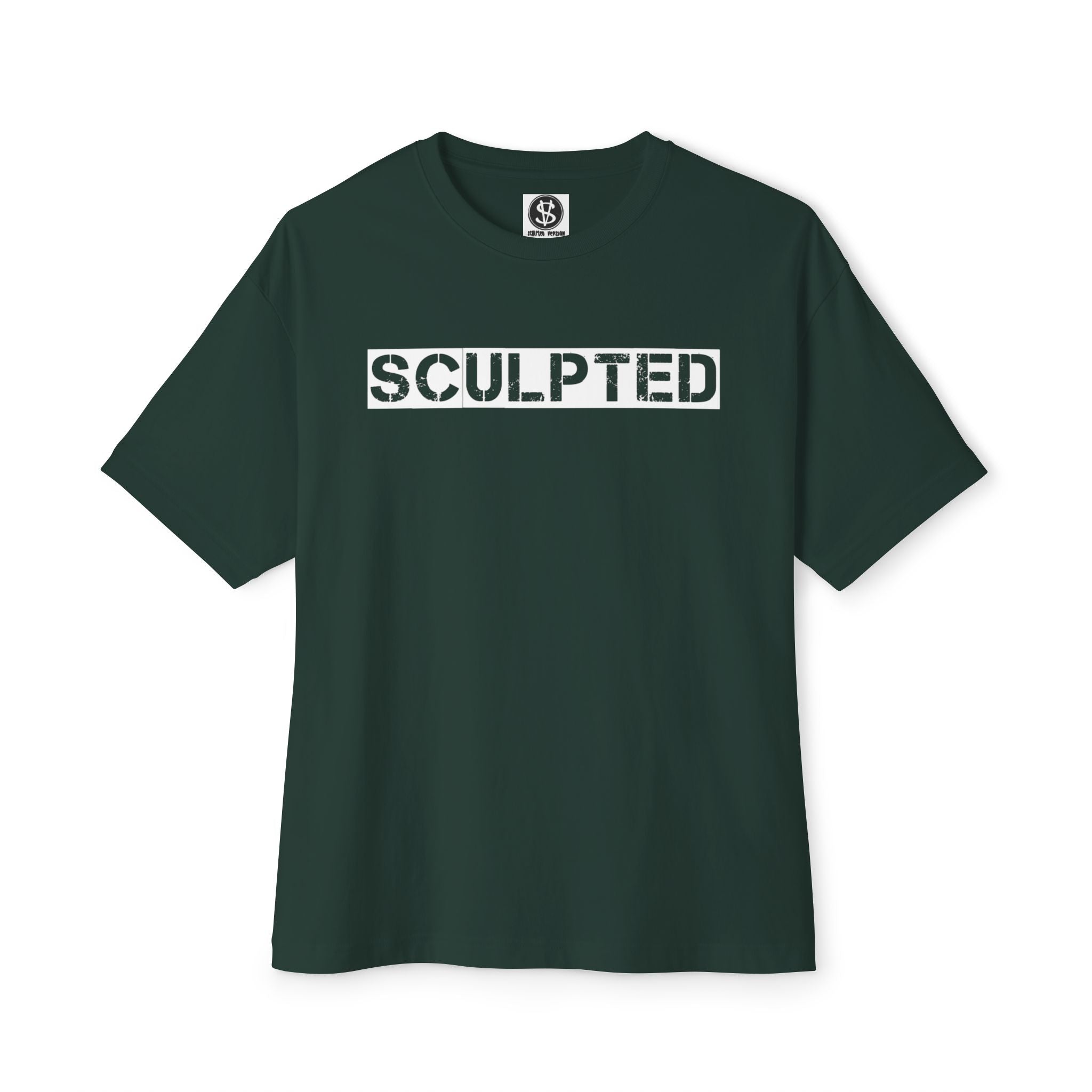 Sculpted Boxy Graphic Oversized T‑Shirt