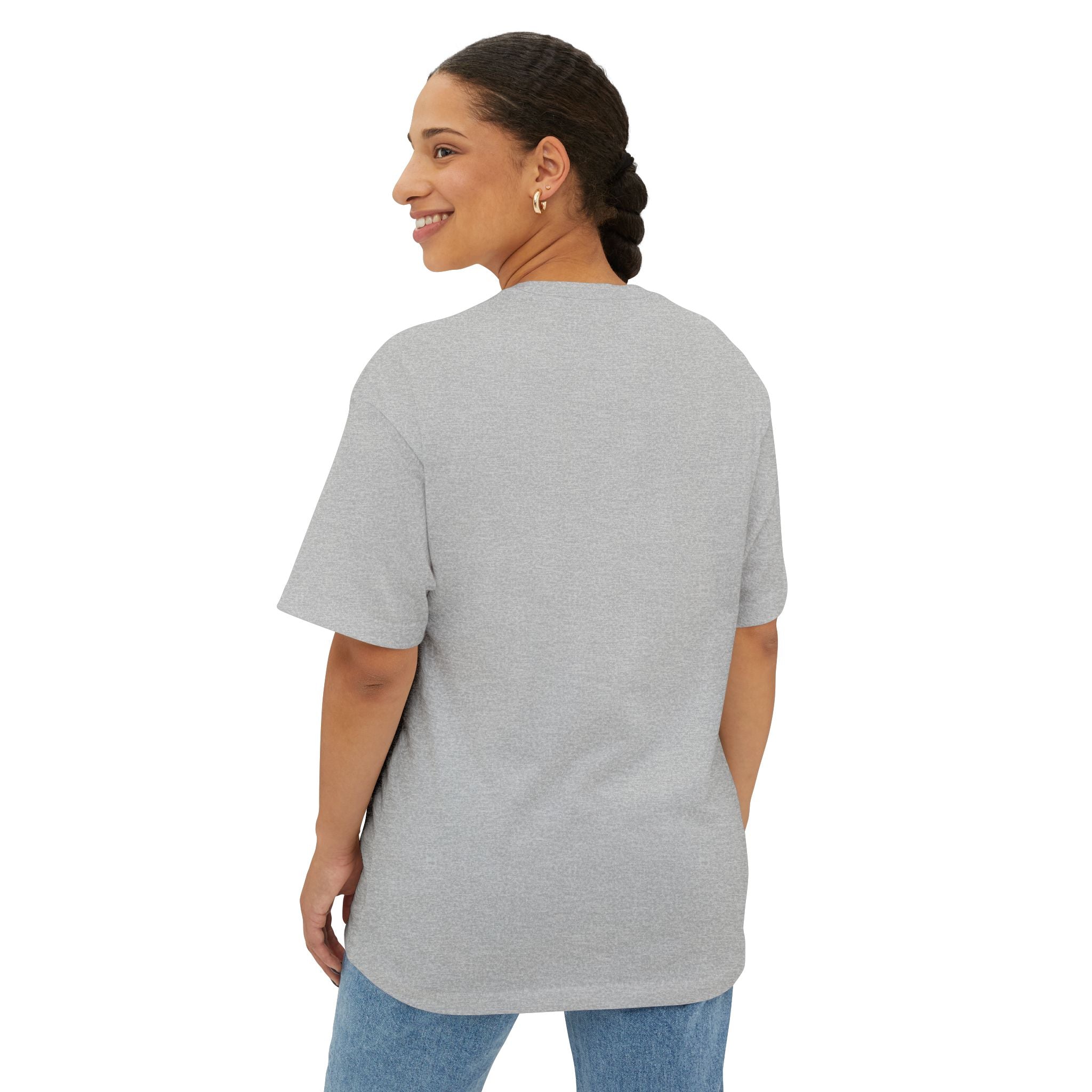 Sculpted Boxy Graphic Oversized T‑Shirt
