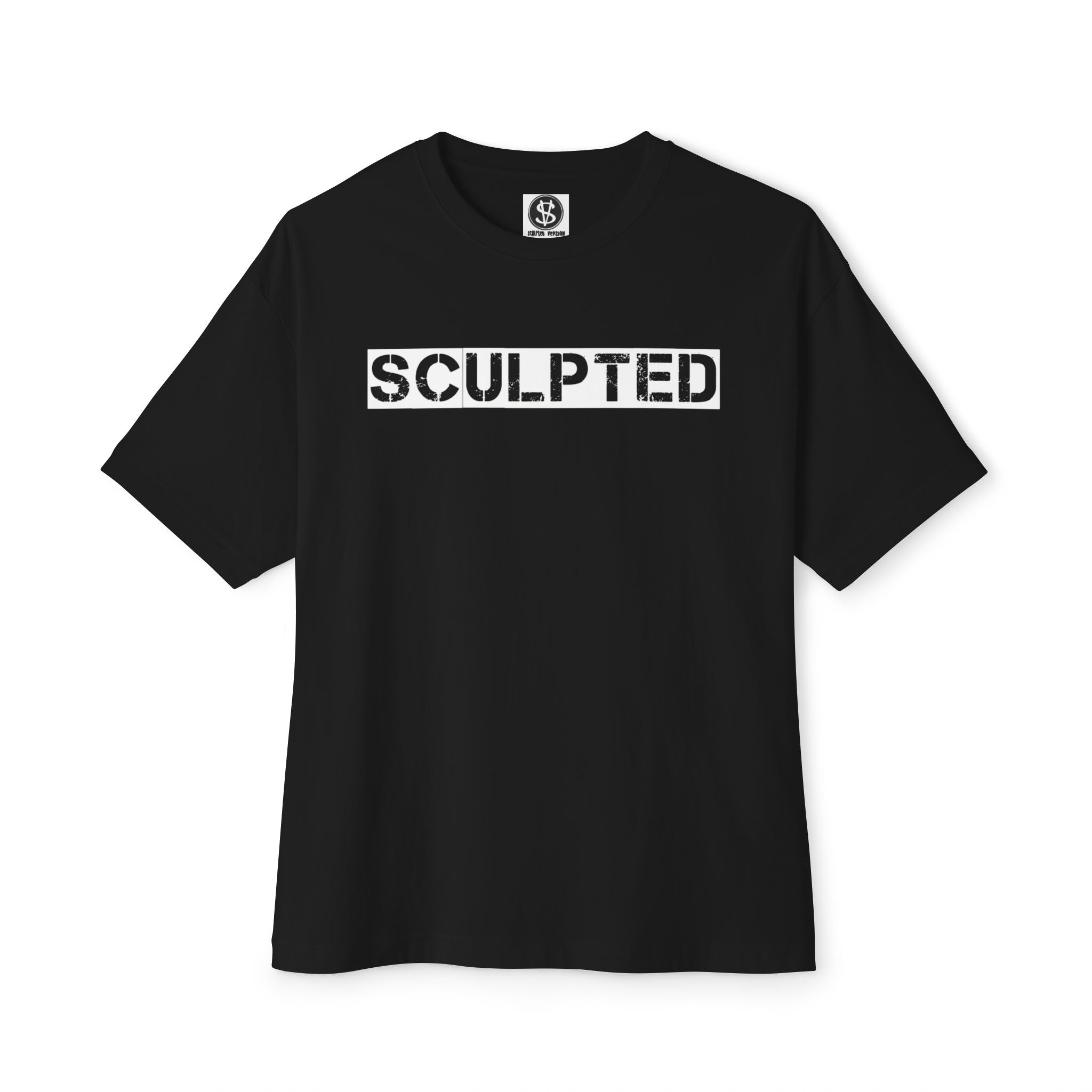 Sculpted Boxy Graphic Oversized T‑Shirt